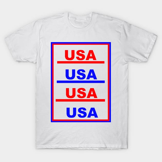 USA USA T-Shirt by simonjgerber